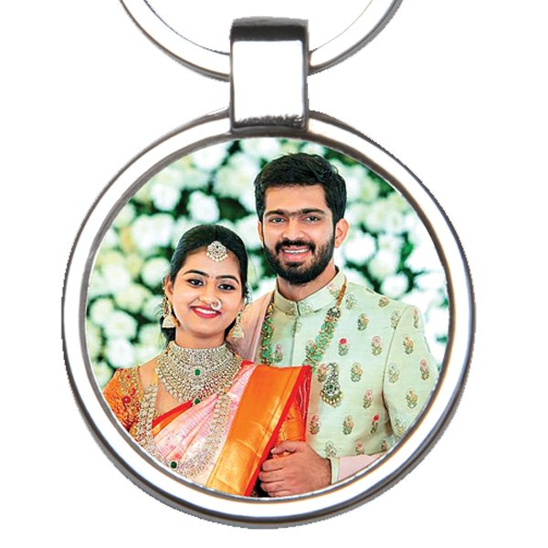 METAL KEYCHAIN -DOUBLE SIDE PHOTOS