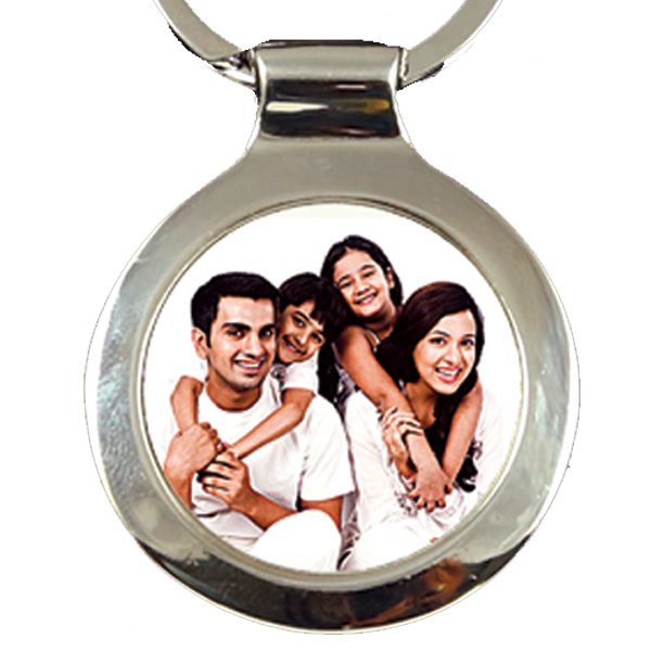 METAL KEYCHAIN -SINGLE SIDE PHOTOS