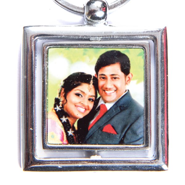 METAL KEYCHAIN -DOUBLE SIDE PHOTOS
