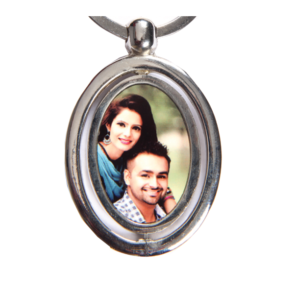 METAL KEYCHAIN -DOUBLE SIDE PHOTOS
