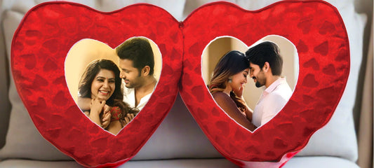 COUPLE HEARTS PILLOW