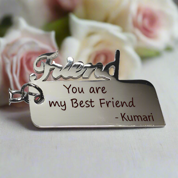 STEEL METAL KEYCHAIN (DAD,FRIEND,MOM)