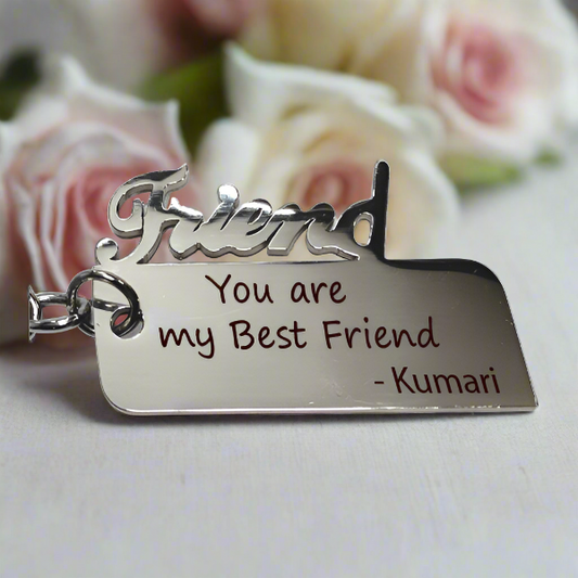 STEEL METAL KEYCHAIN (DAD,FRIEND,MOM)
