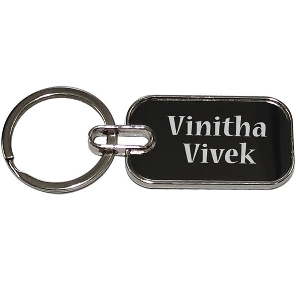 GUN METAL KEYCHAIN
