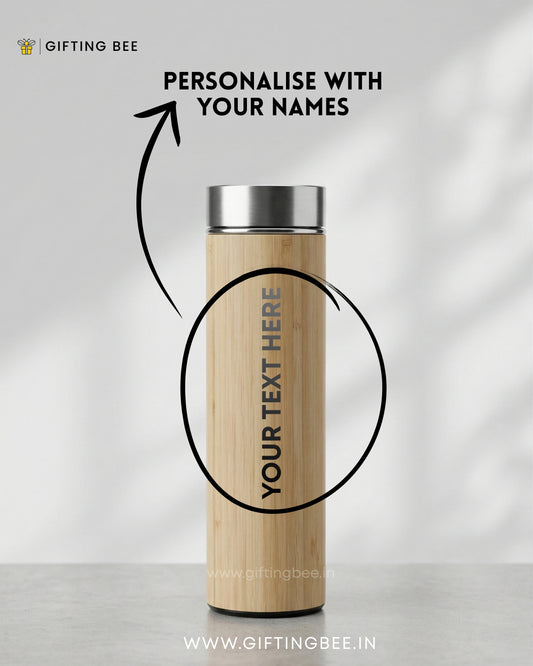 PERSONALISED BAMBOO WATER BOTTLE