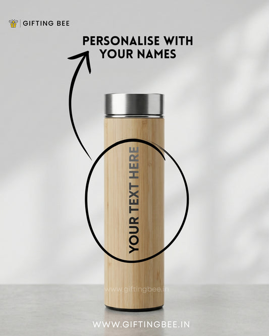 PERSONALISED BAMBOO WATER BOTTLE