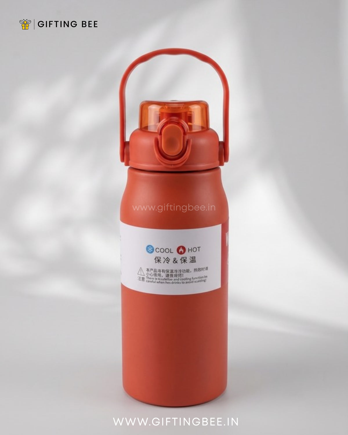 PERSONALISED HOT & COLD SIPPER BOTTLE - RED - 1200ML