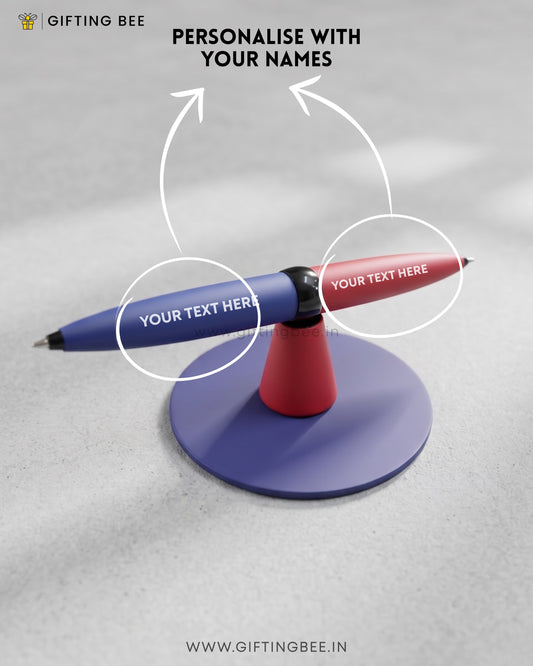 MAGNETIC BASE TWIN PEN SET RED&BLUE