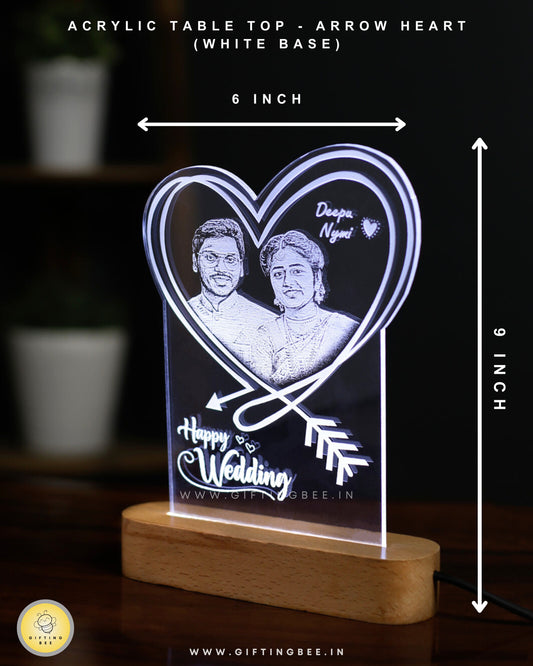 ACRYLIC TABLE TOP - HEART