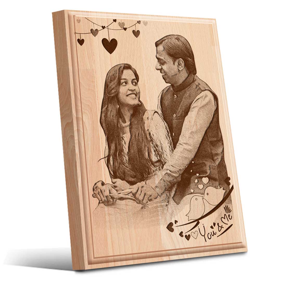 6x8 WOODEN ENGRAVING