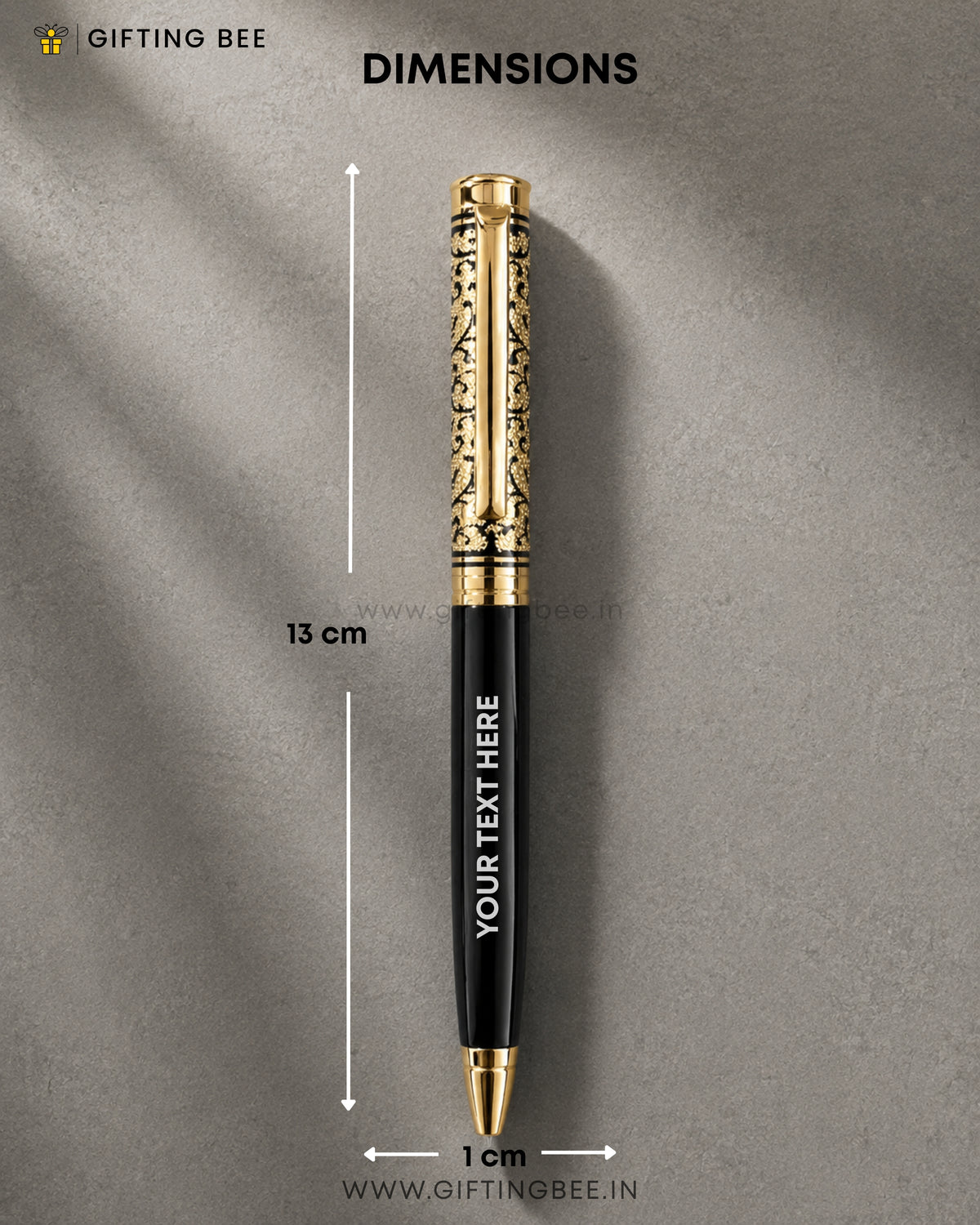 DESIGNER BLACK & GOLD PEN