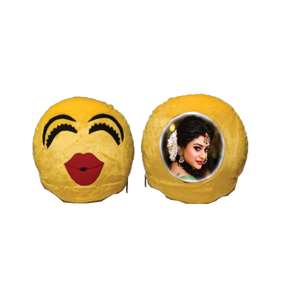 SMS KISS SMILEY EMOJI PILLOW