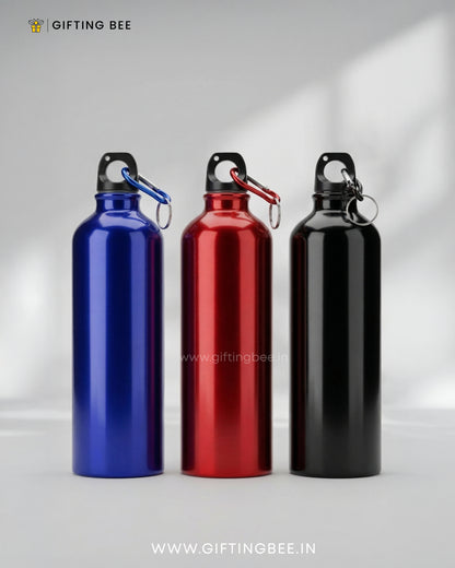 PERSONALISED BLUE STAINLESS STEEL WATER BOTTLE