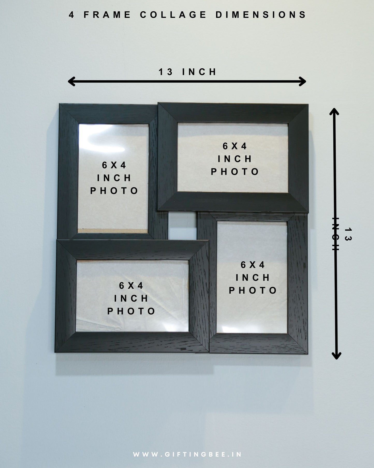 4 FRAME COLLAGE - BLACK