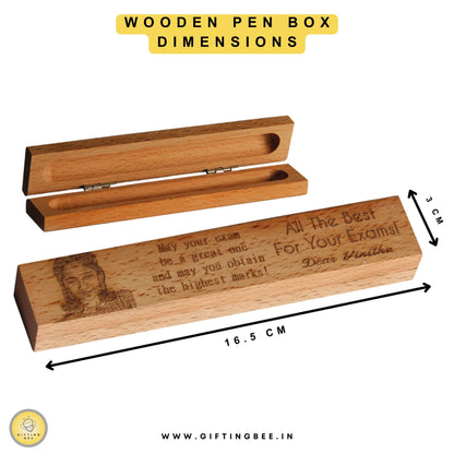 WOODEN PEN BOX