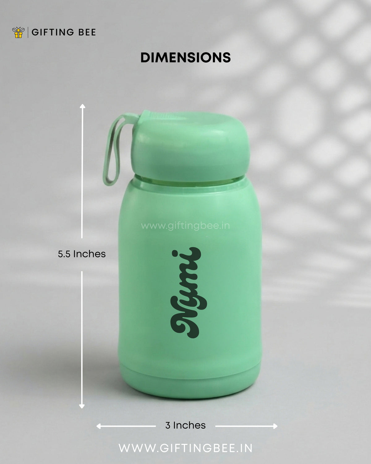 PERSONALISED RABBIT BOTTLES -  MINT GREEN