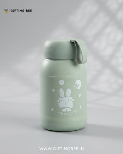 PERSONALISED RABBIT BOTTLES -  PALE GREEN