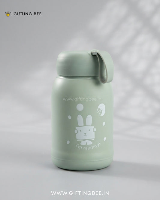PERSONALISED RABBIT BOTTLES -  PALE GREEN