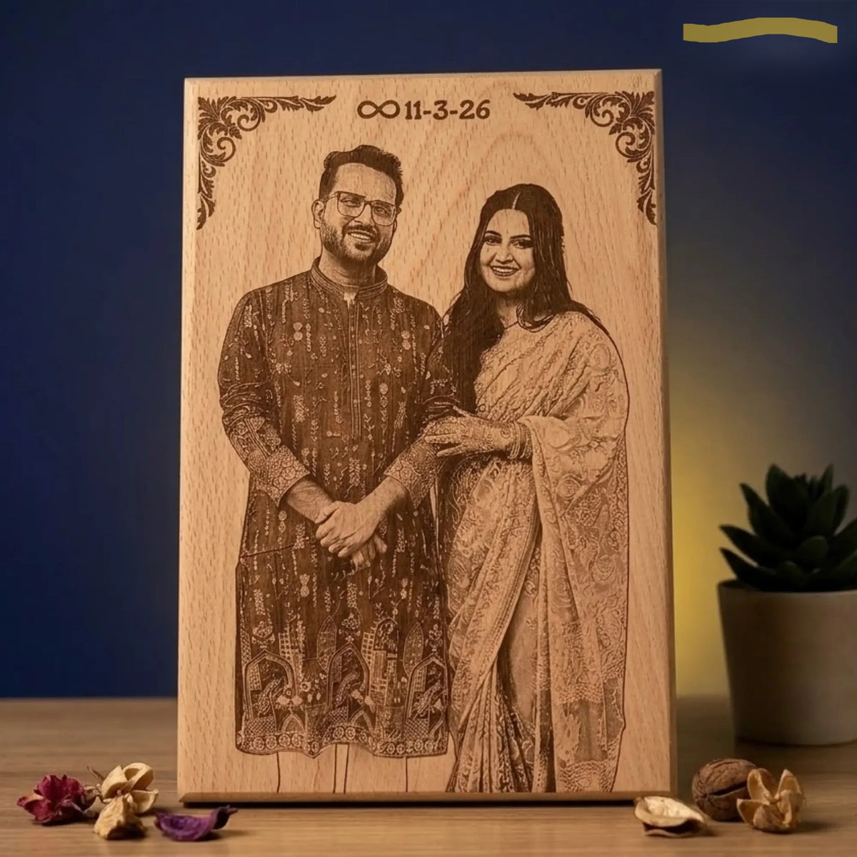 18x12 WOODEN ENGRAVING