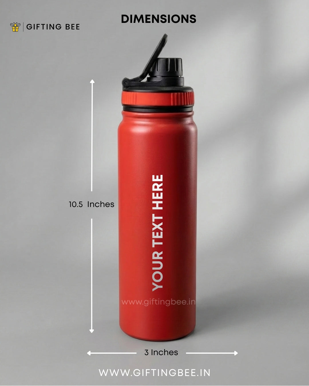 PERSONALISED GYM BOTTLE  RED