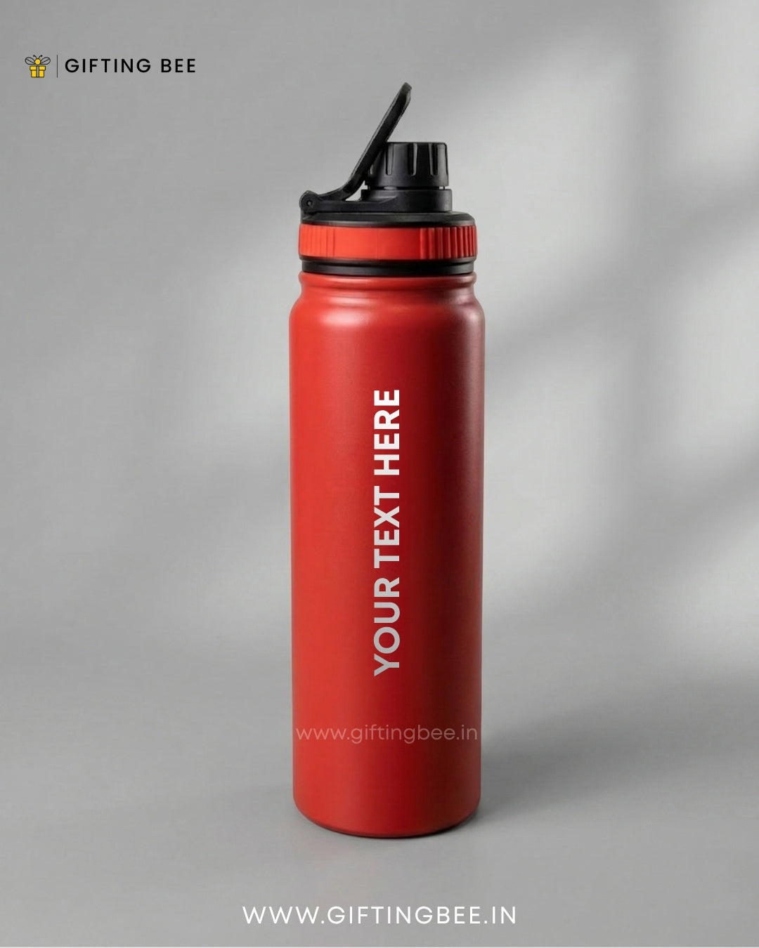 PERSONALISED GYM BOTTLE  RED