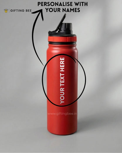 PERSONALISED GYM BOTTLE  RED