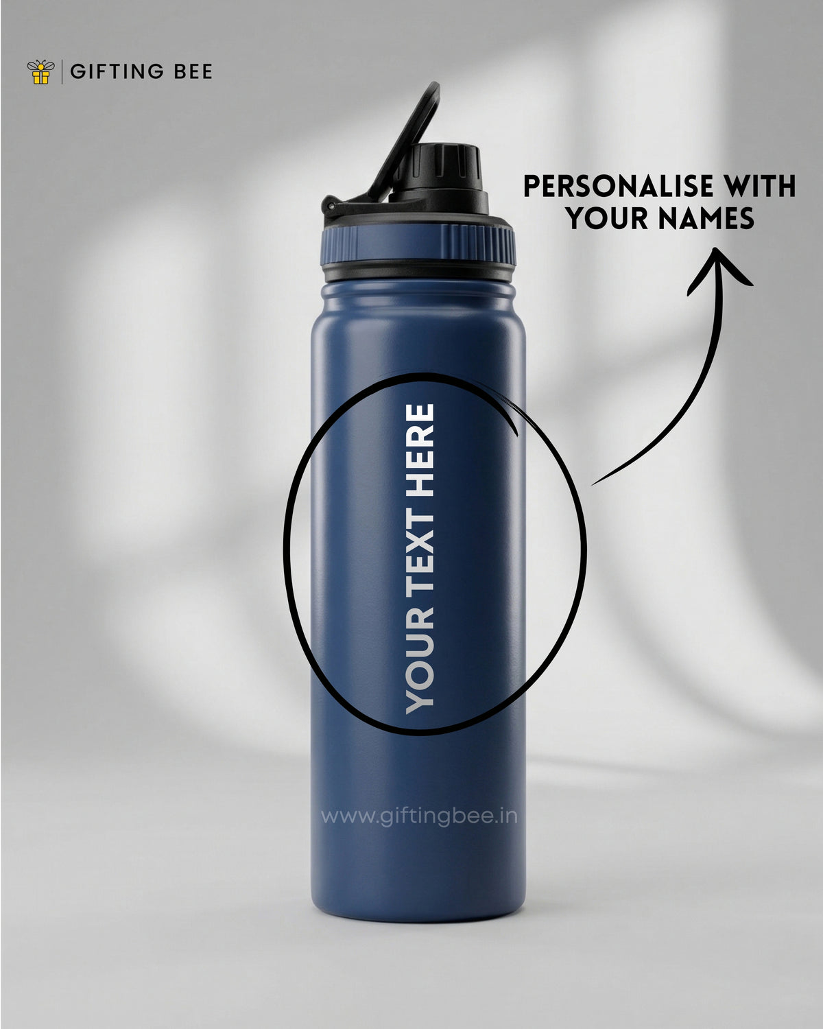 PERSONALISED GYM BOTTLE  BLUE