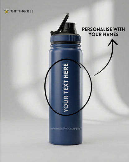 PERSONALISED GYM BOTTLE  BLUE
