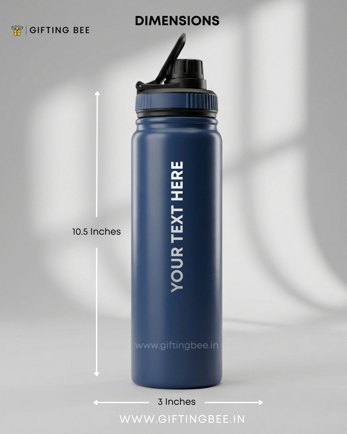 PERSONALISED GYM BOTTLE  BLUE