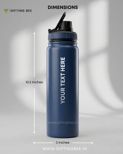 PERSONALISED GYM BOTTLE  BLUE