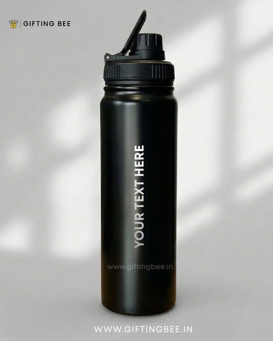 PERSONALISED GYM  BOTTLE BLACK