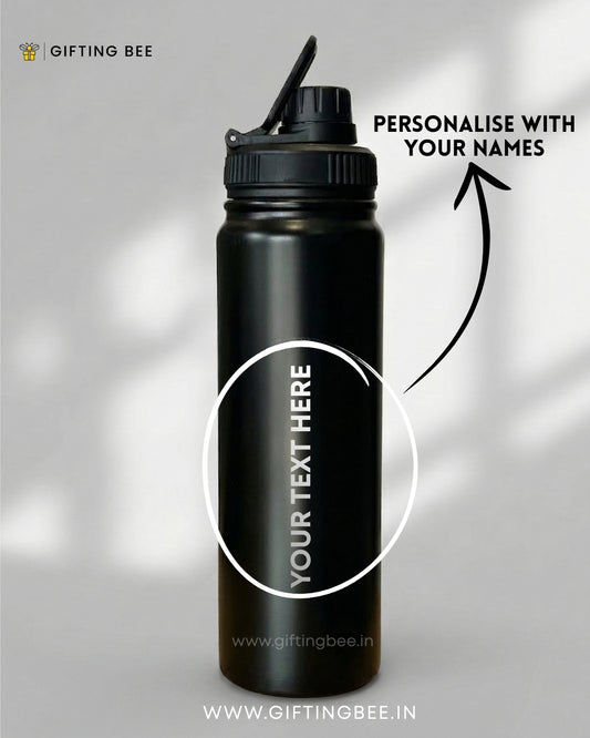 PERSONALISED GYM  BOTTLE BLACK