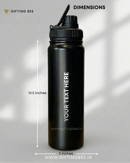 PERSONALISED GYM  BOTTLE BLACK