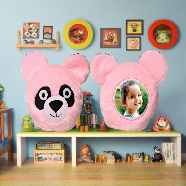 CARTOON PILLOW- PINK PANDA