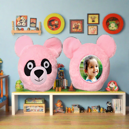 CARTOON PILLOW- PINK PANDA