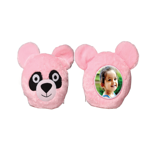 CARTOON PILLOW- PINK PANDA
