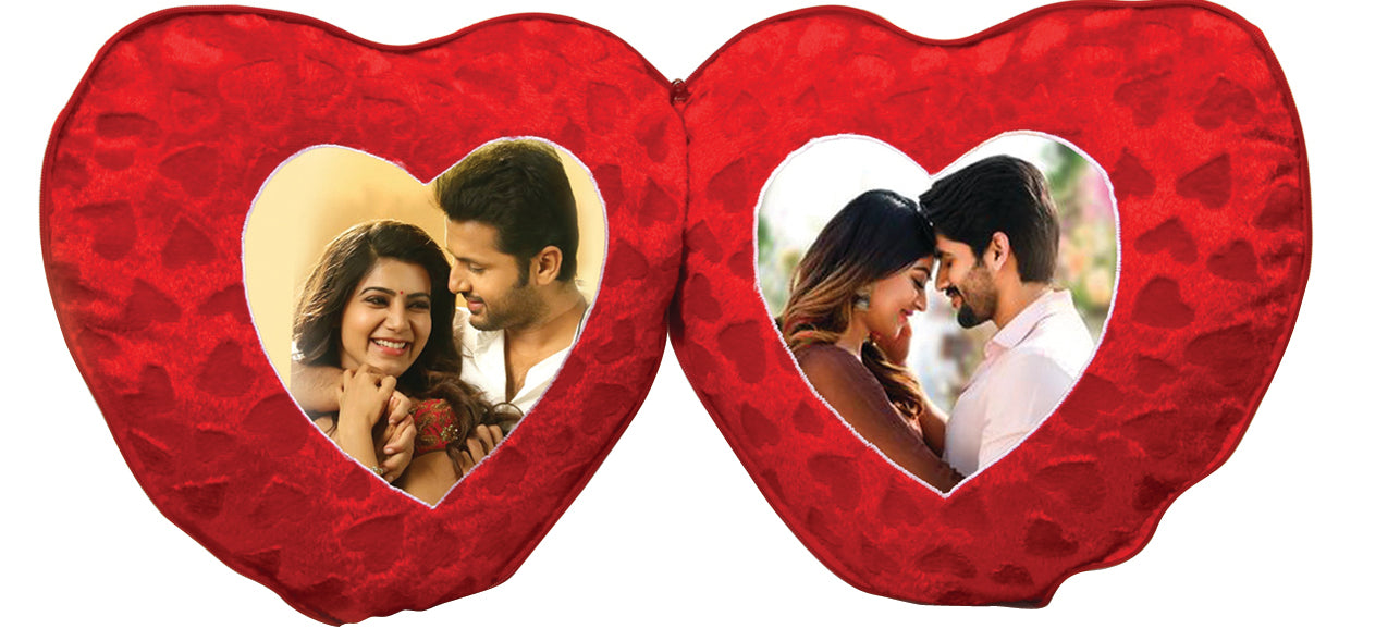 COUPLE HEARTS PILLOW