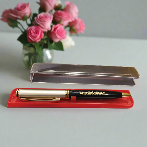 GOLD  COLOUR PENS WITH BOX