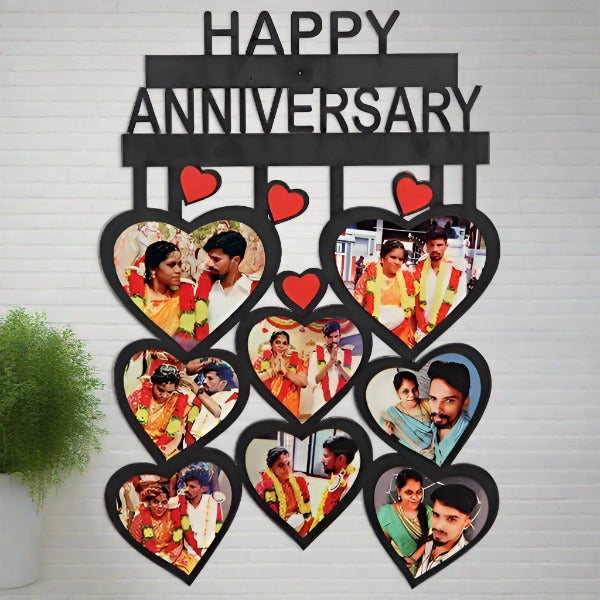 8 HEARTS COLLAGE- HAPPY( BIRTHDAY,WEDDING,ANNIVERSARY)