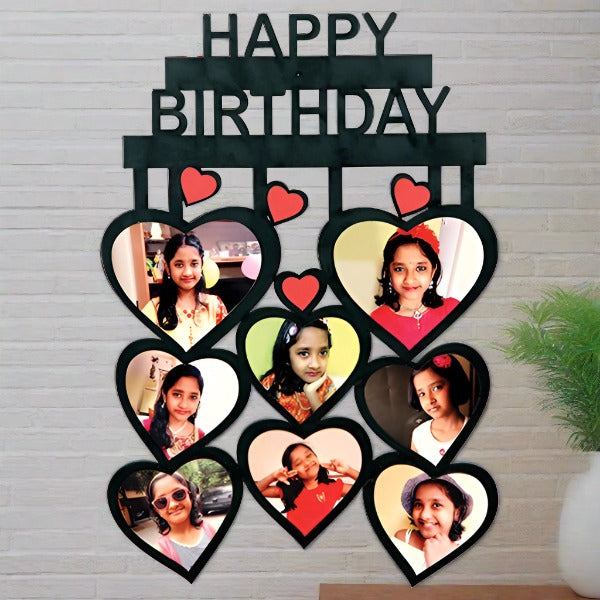 8 HEARTS COLLAGE- HAPPY( BIRTHDAY,WEDDING,ANNIVERSARY)