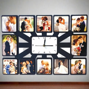 SUBLIMATION WALL CLOCK- 12 PHOTOS
