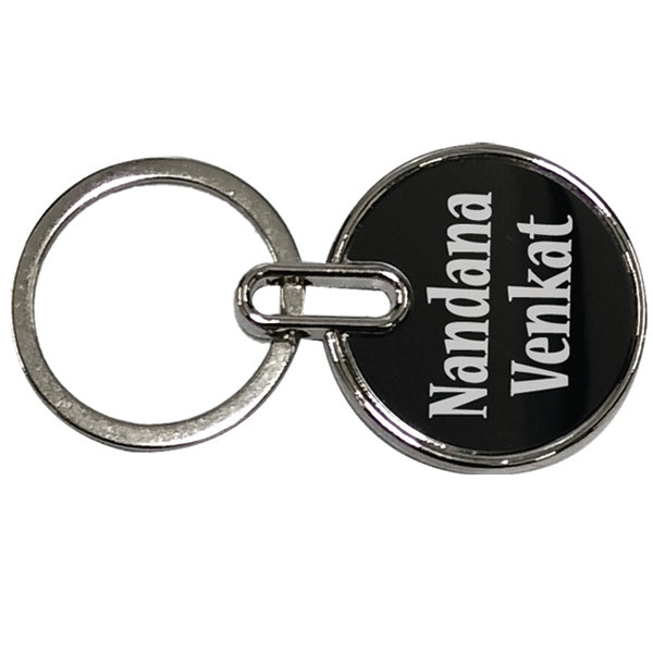 GUN METAL KEYCHAIN