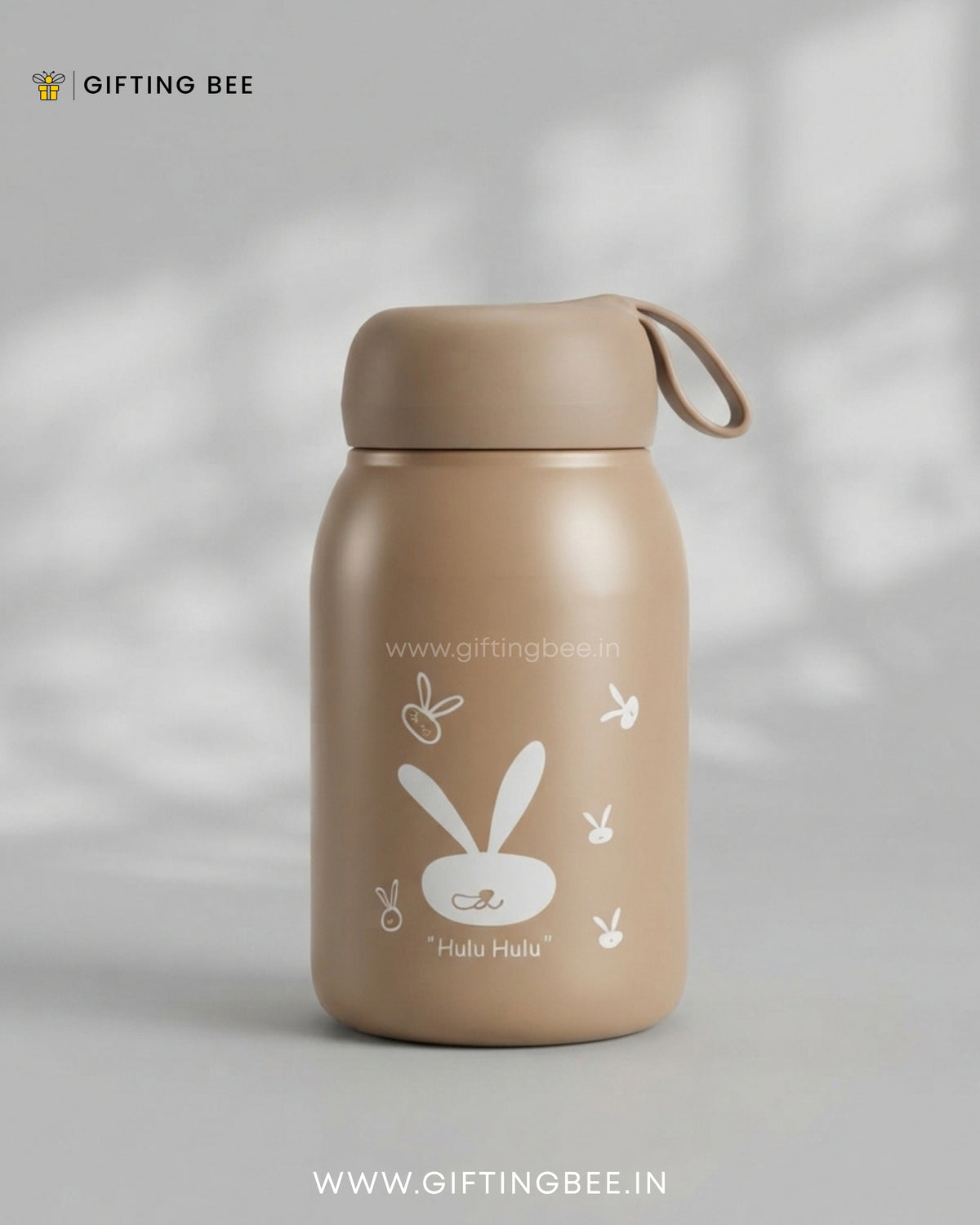 PERSONALISED RABBIT BOTTLES -  BROWN