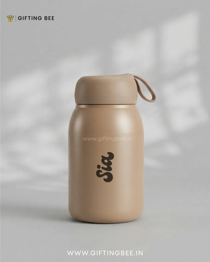 PERSONALISED RABBIT BOTTLES -  BROWN