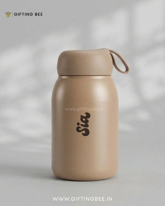 PERSONALISED RABBIT BOTTLES -  BROWN