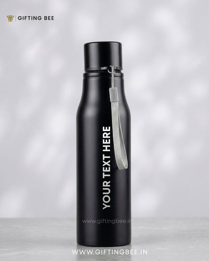 PERSONALISED BLACK BOTTLE WITH TAG