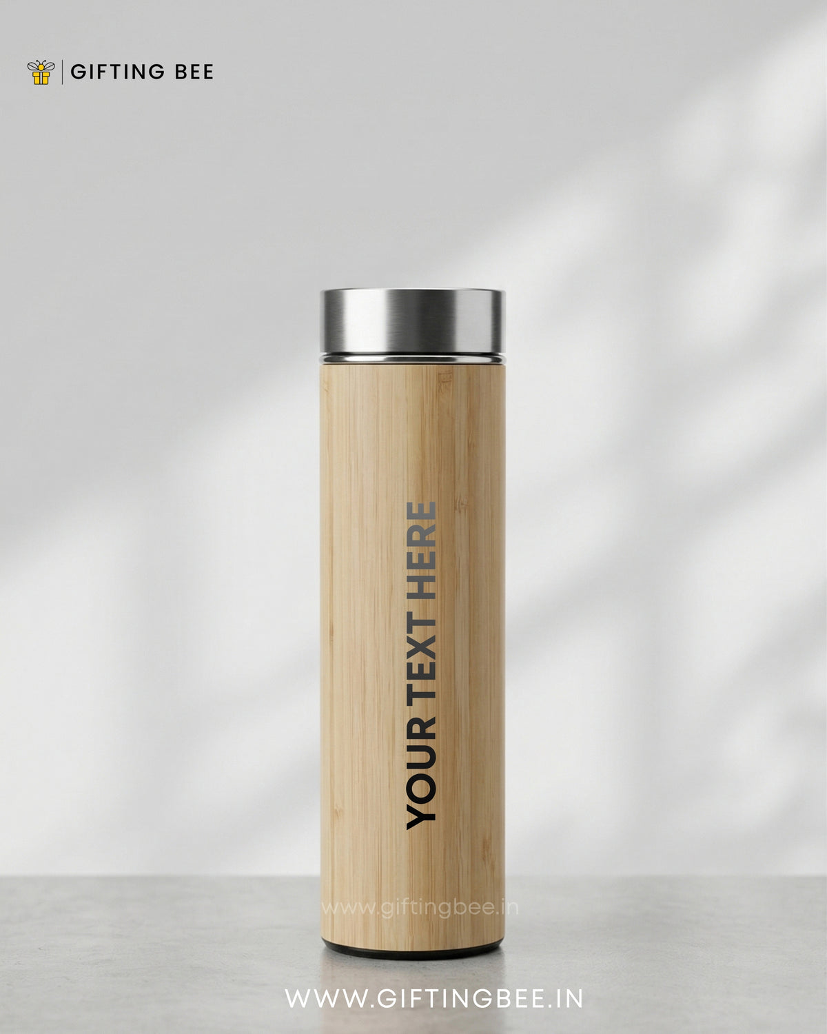 PERSONALISED BAMBOO WATER BOTTLE