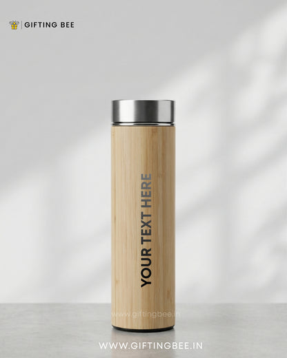PERSONALISED BAMBOO WATER BOTTLE