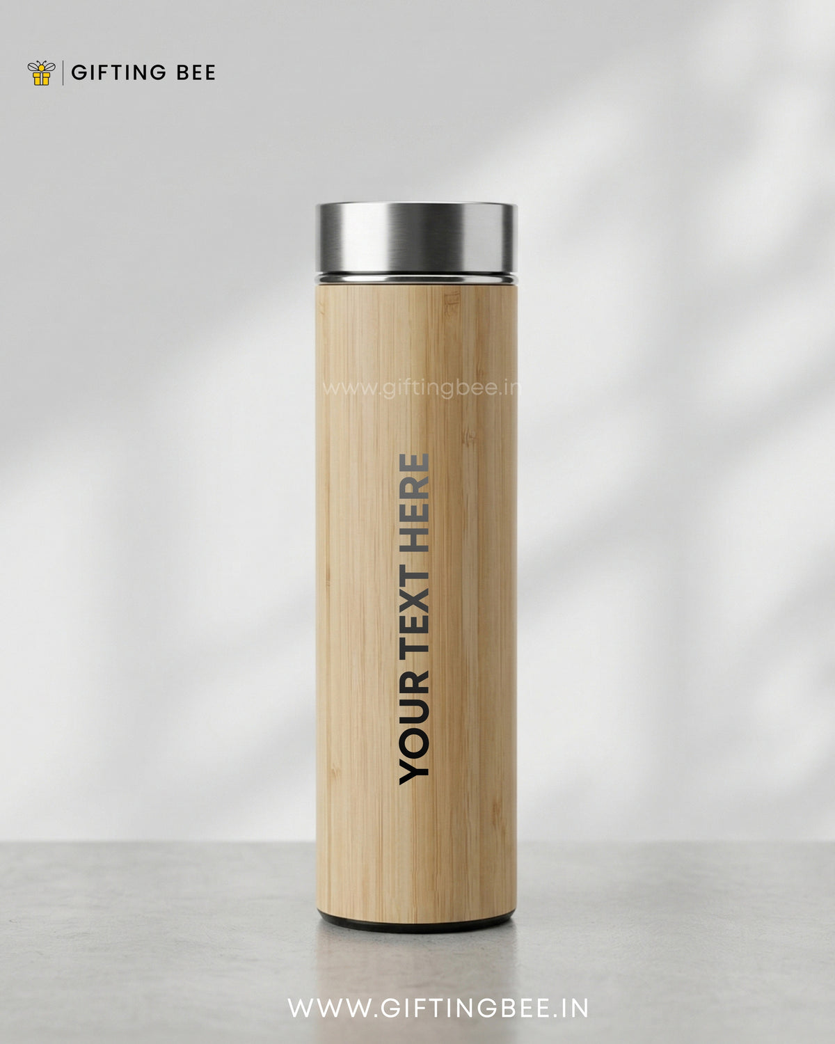 PERSONALISED BAMBOO WATER BOTTLE