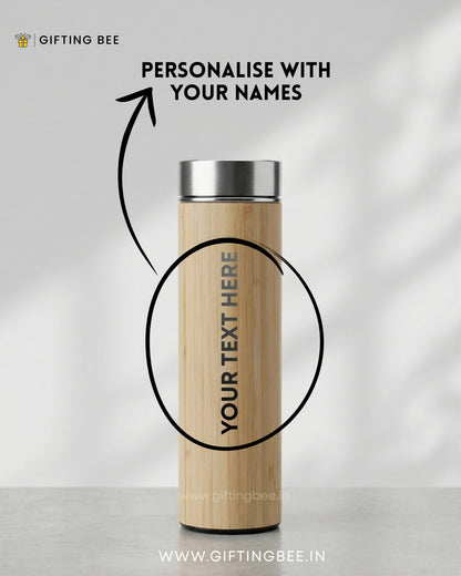 PERSONALISED BAMBOO WATER BOTTLE